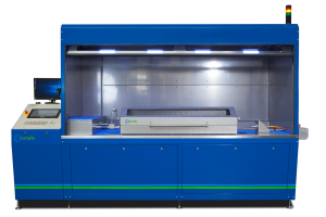 HSP pressure test bench with length measurement and burst box